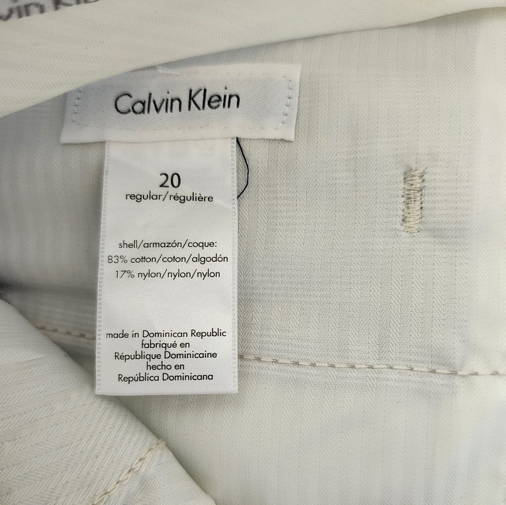 Calvin Klein Big Boys Flat Front Striped Casual Pants size 20 NWT - Picture 5 of 7
